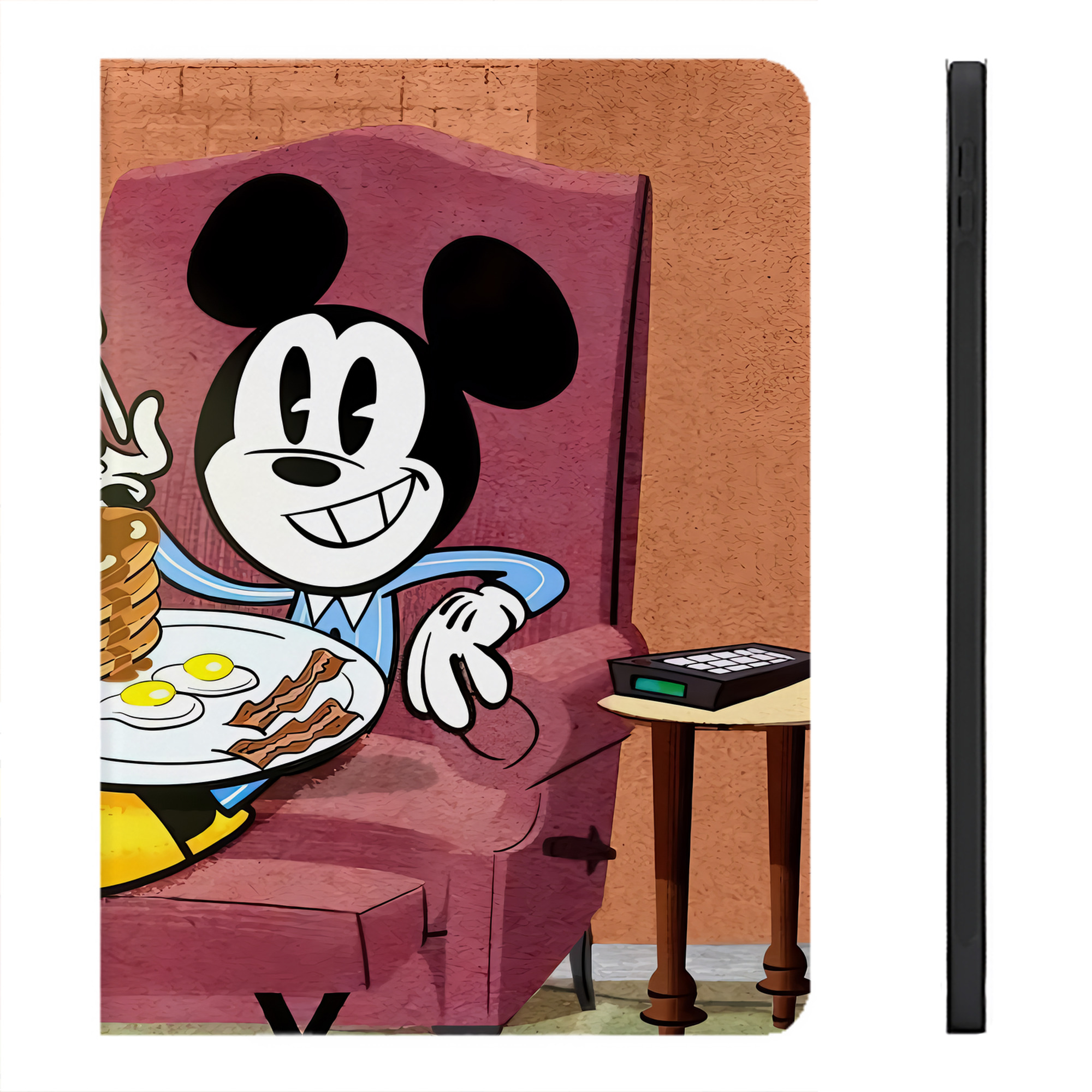 （画像用） ミッキーマウス Mickey Mouse IPadケース ペンホルダー付き ブックスタイルデザイン
